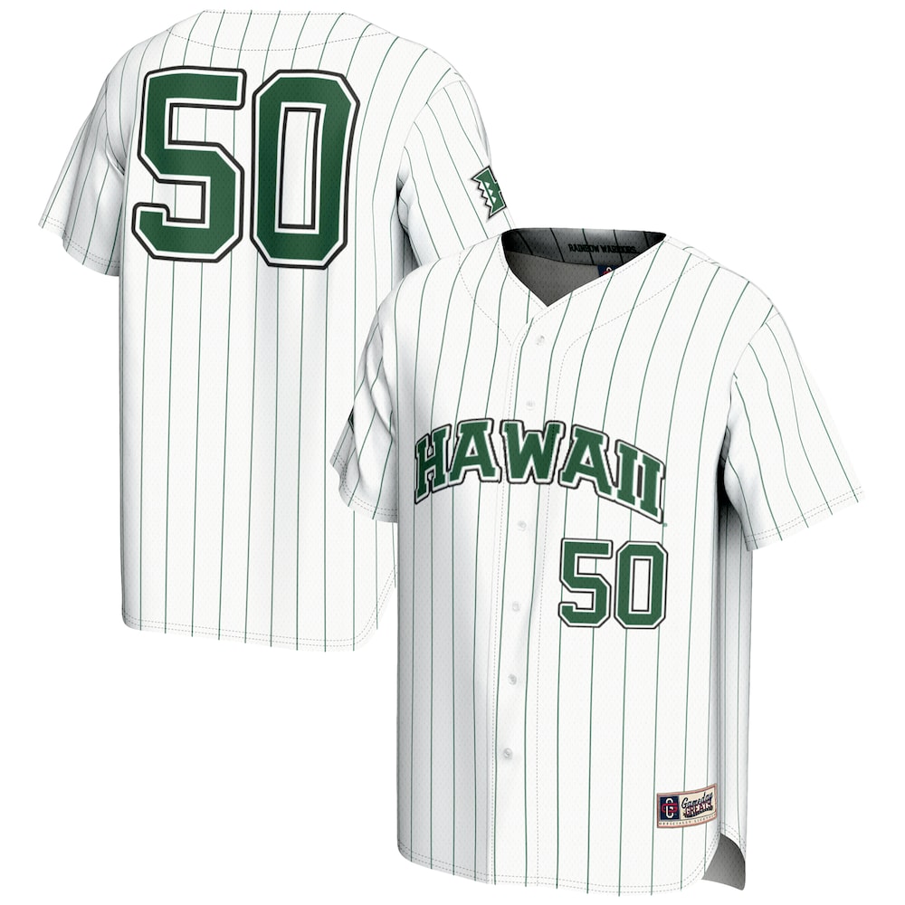Hawaii Rainbow Warriors Lightweight Gameday Greats White Baseball Jersey product image
