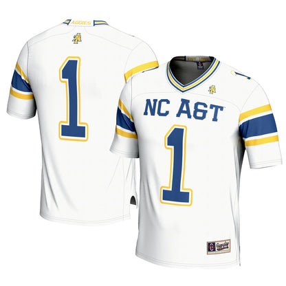 North Carolina A&t Aggies Gameday Greats White Football Jersey product image