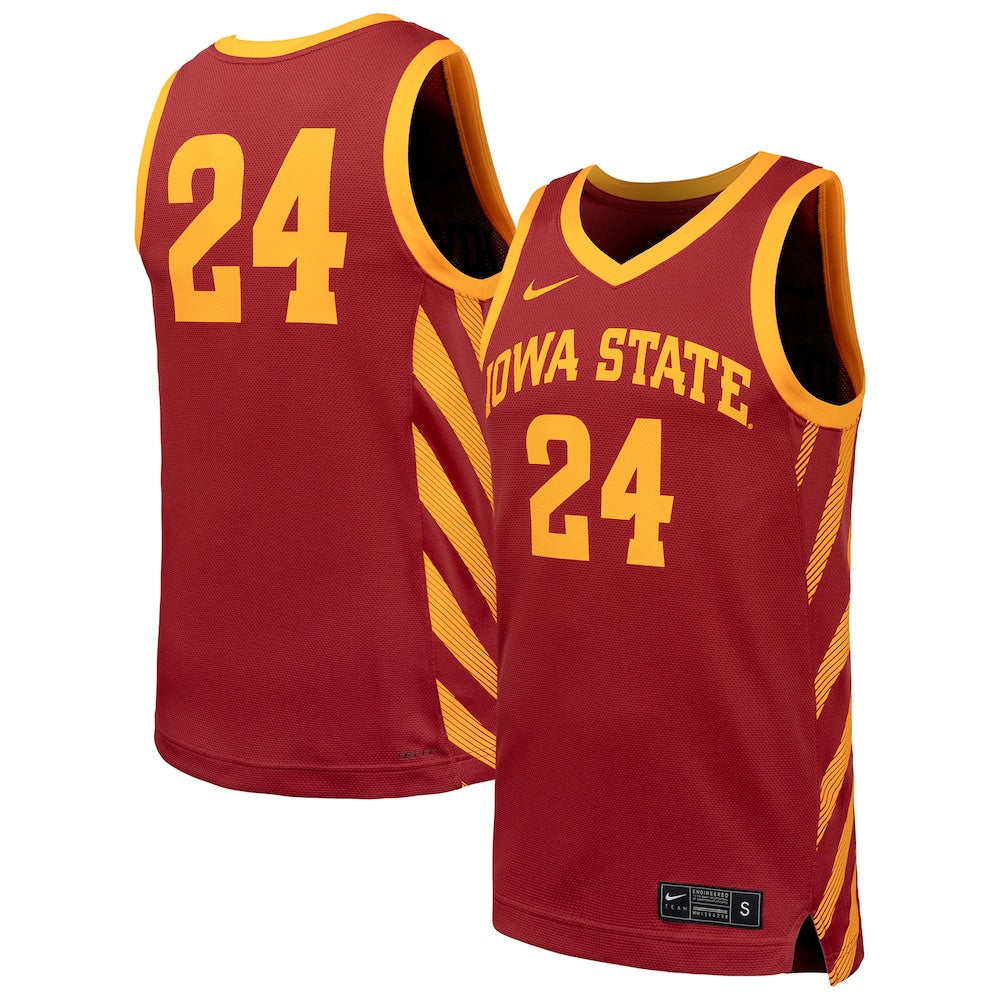 Iowa State Cyclones Replica Cardinal Basketball Jersey product image
