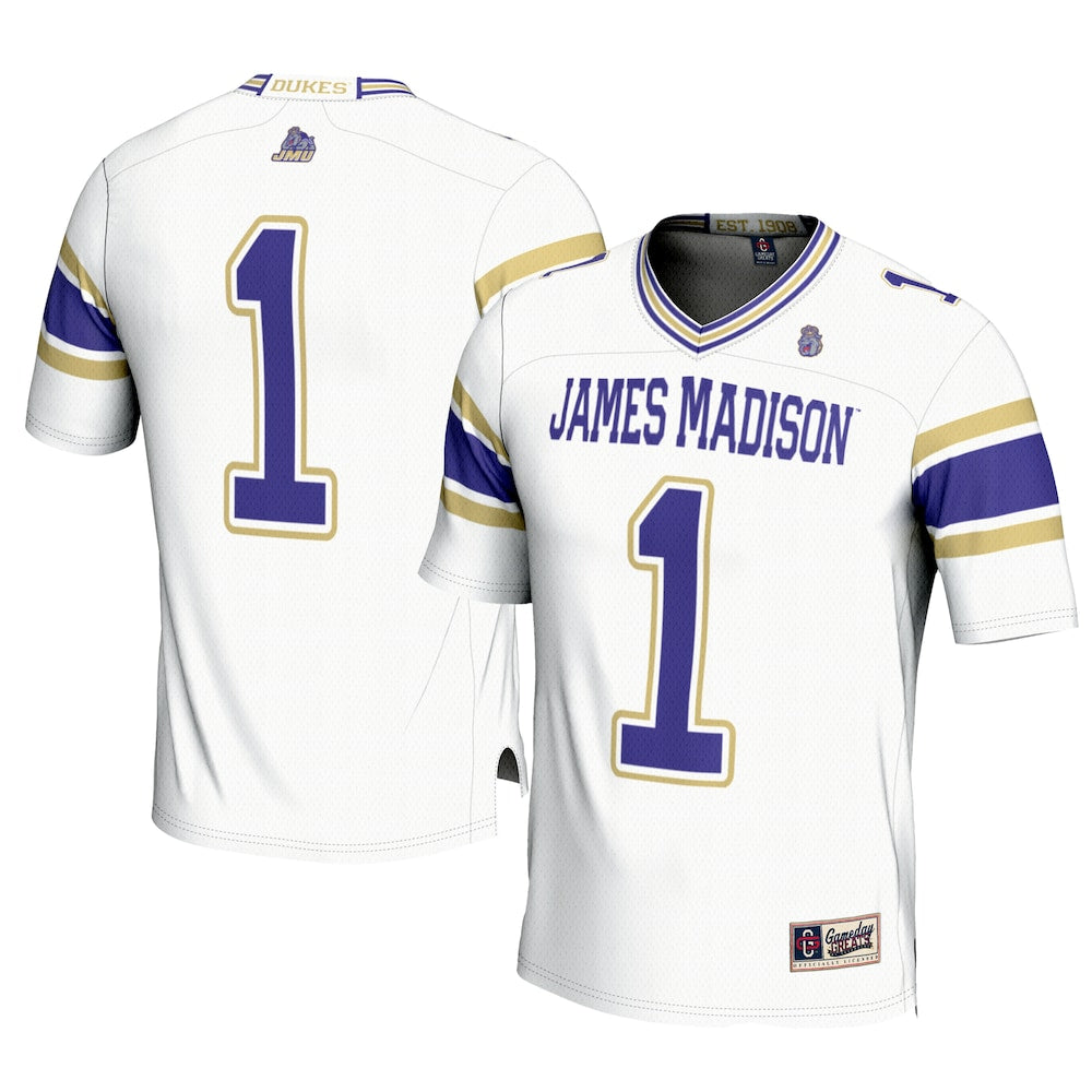 James Madison Dukes Gameday Greats White Football Jersey product image