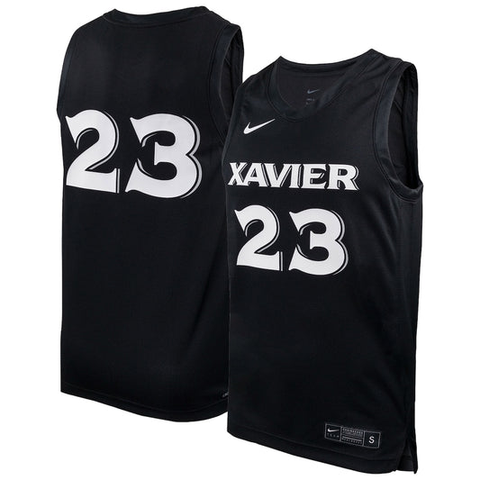 Xavier Musketeers #23 Replica Black Basketball Jersey product image