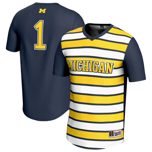Michigan Wolverines Lightweight Gameday Greats Navy Soccer Jersey product image
