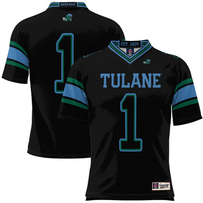 Tulane Green Wave Gameday Greats Black Football Jersey product image