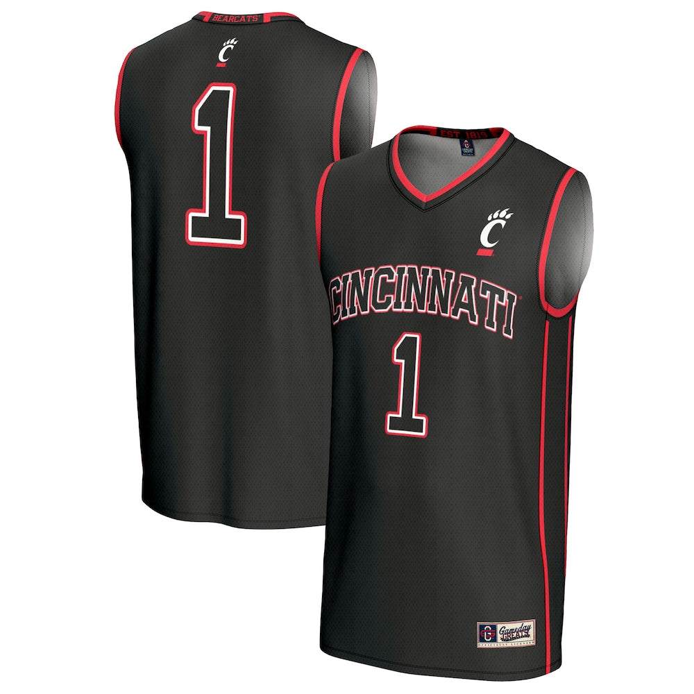 Cincinnati Bearcats Lightweight Gameday Greats Black Basketball Jersey product image