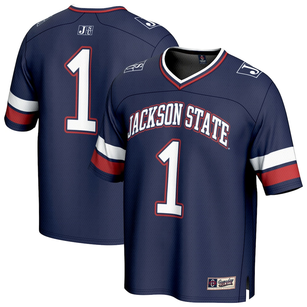 Jackson State Tigers Gameday Greats Royal Football Jersey product image