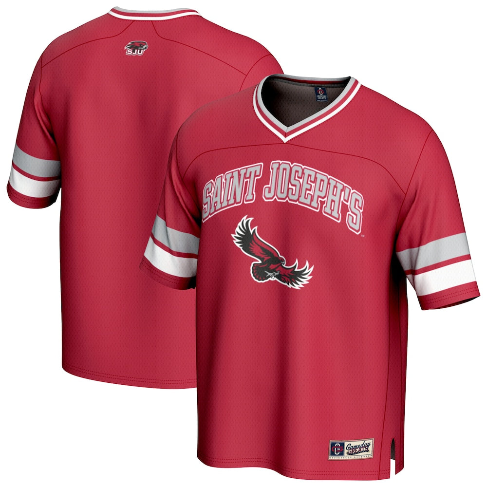 Saint Joseph's Hawks Gameday Greats Crimson Football Jersey product image