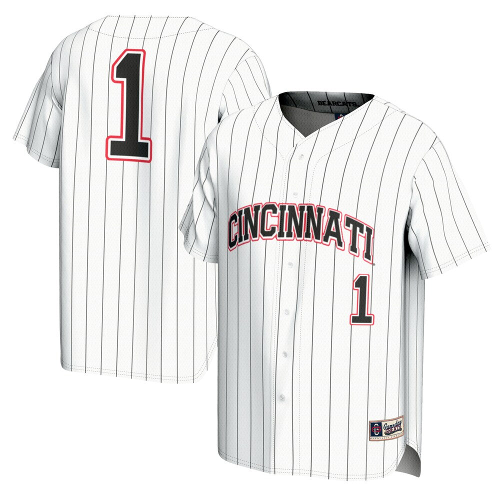 Cincinnati Bearcats Lightweight Gameday Greats White Baseball Jersey product image