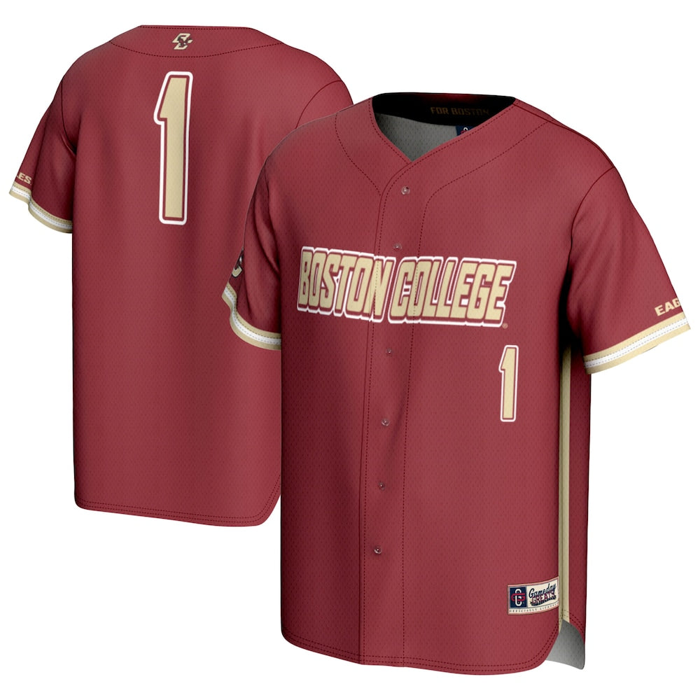 Boston College Eagles Lightweight Gameday Greats Maroon Baseball Jersey product image