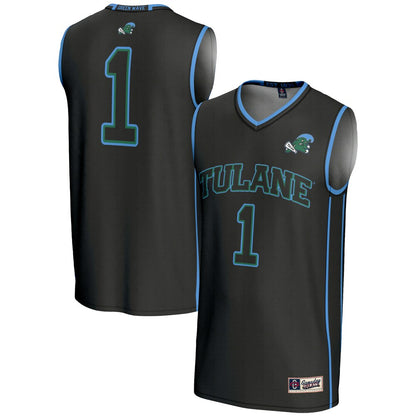 Tulane Green Wave Lightweight Gameday Greats Black Basketball Jersey product image
