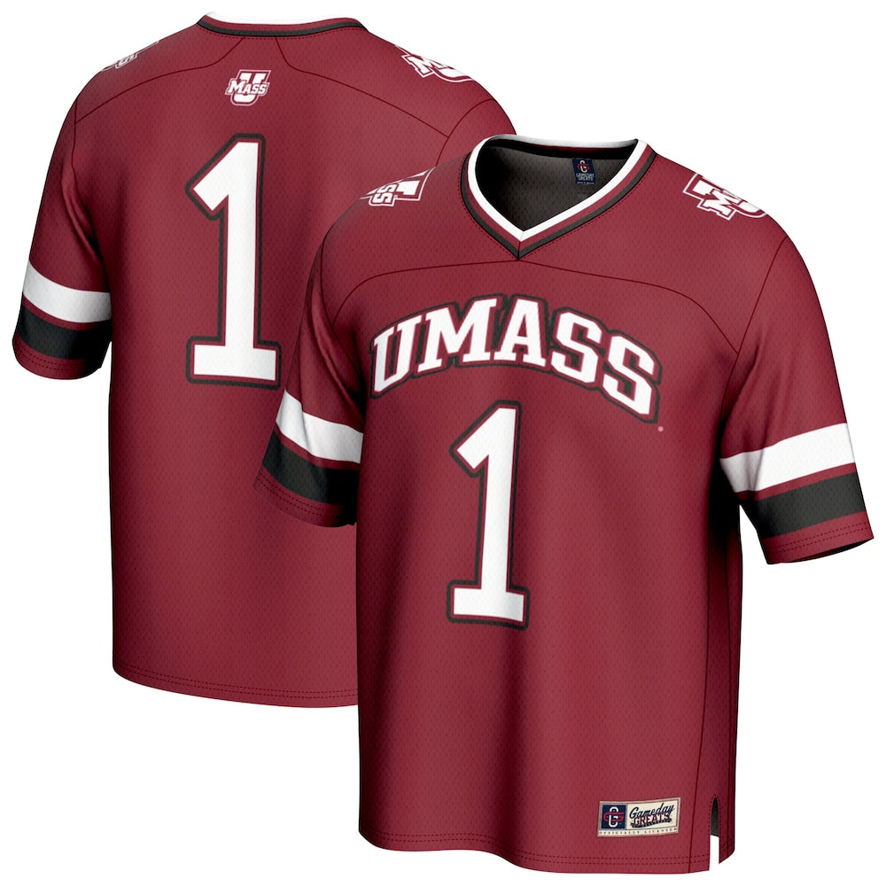Umass Minutemen Lightweight Gameday Greats Maroon Football Jersey product image