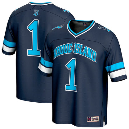 Rhode Island Rams Gameday Greats Navy Football Jersey product image