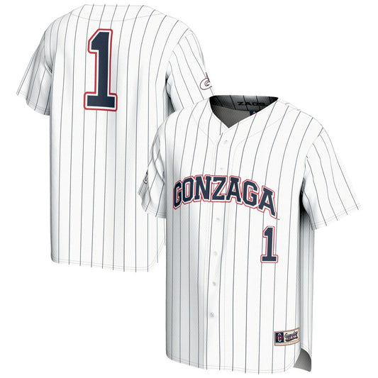 Gonzaga Bulldogs Lightweight Gameday Greats White Baseball Jersey product image