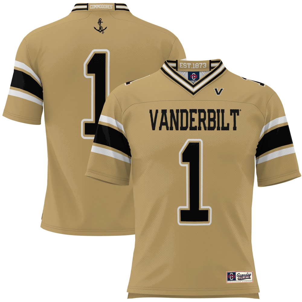 Vanderbilt Commodores Gameday Greats Gold Football Jersey product image