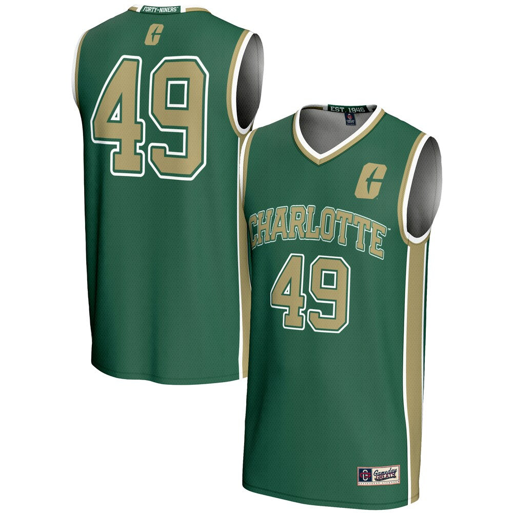 Charlotte 49ers Lightweight Gameday Greats Green Basketball Jersey product image