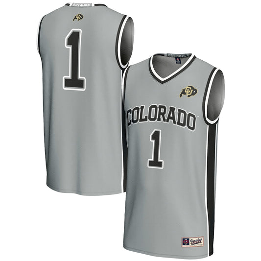Colorado Buffaloes Replica Lightweight Gameday Greats Gray Basketball Jersey product image