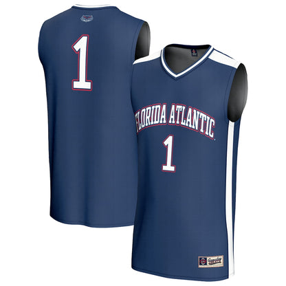 Florida Atlantic Owls Lightweight Gameday Greats Navy Basketball Jersey product image