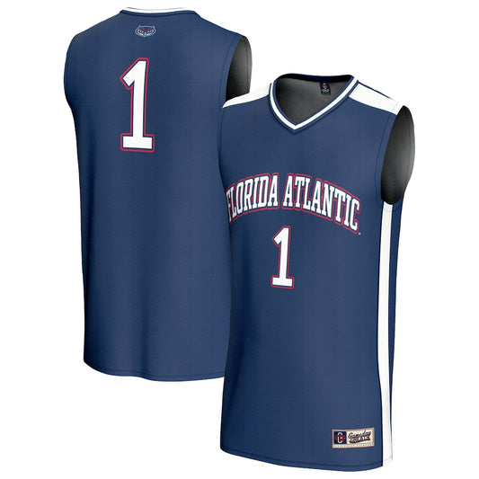 Florida Atlantic Owls Lightweight Gameday Greats Navy Basketball Jersey product image