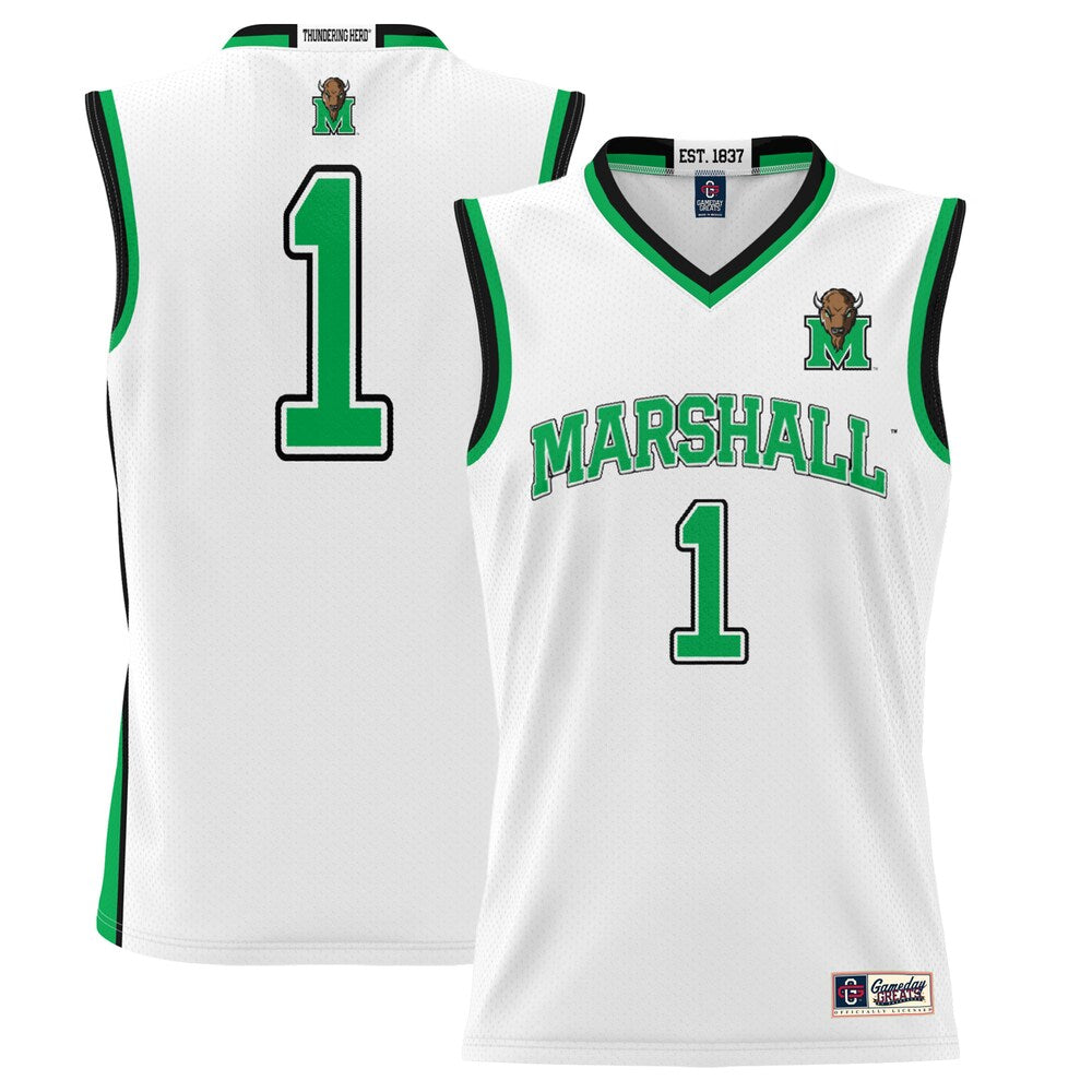 Marshall Thundering Herd Lightweight Gameday Greats White Basketball Jersey product image