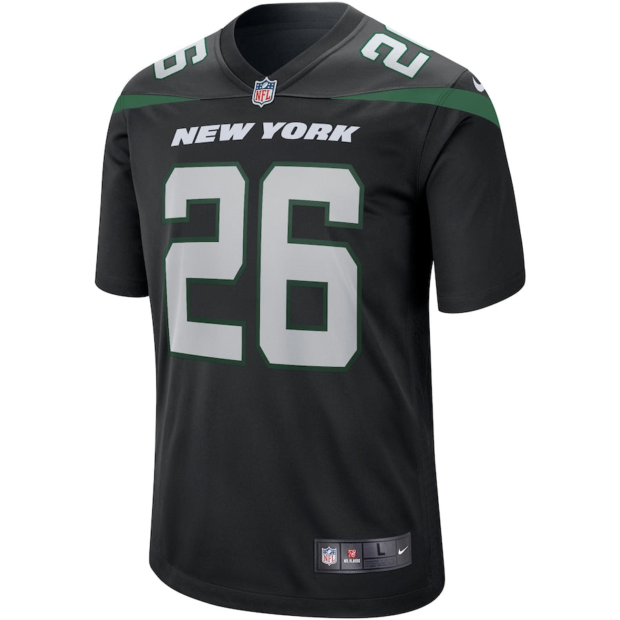 New York Jets Le'veon Bell Game Black Football Jersey product image