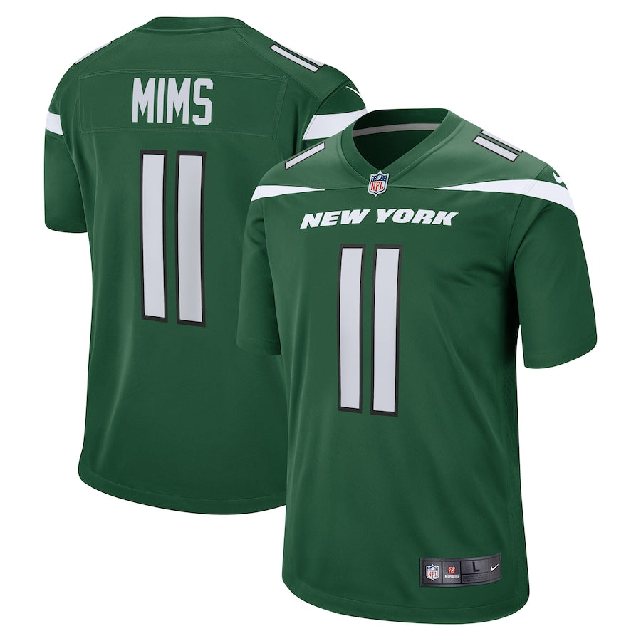 New York Jets Denzel Mims Game Gotham Green Football Jersey product image