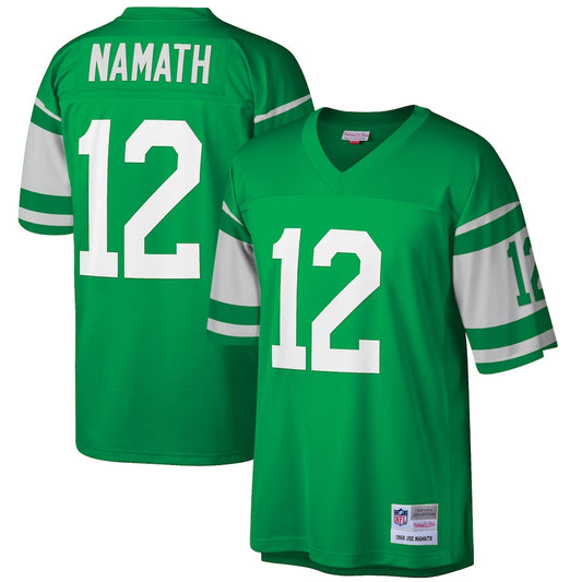 New York Jets Joe Namath 1968 Big & Tall Green Football Jersey product image