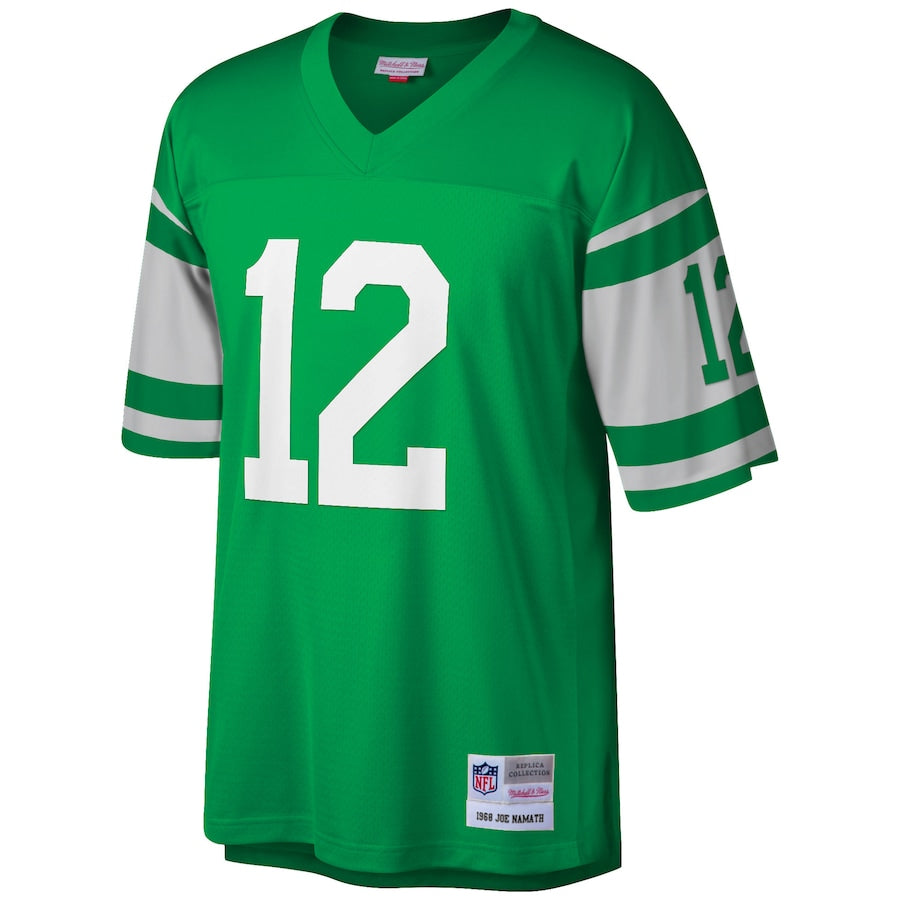 New York Jets Joe Namath 1968 Big & Tall Green Football Jersey product image