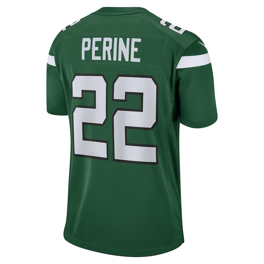 New York Jets La'mical Perine Game Gotham Green Football Jersey product image