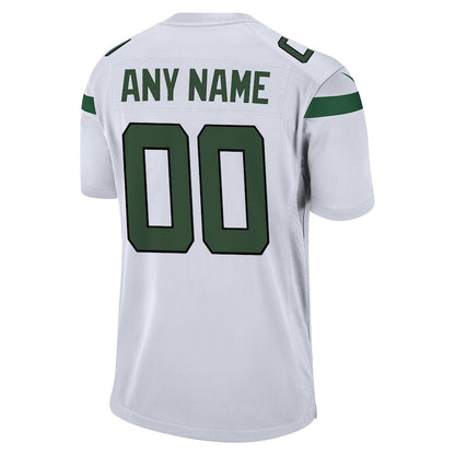 New York Jets 5 Custom Game White Football Jersey product image
