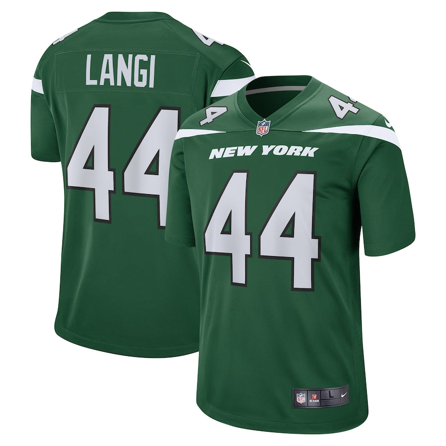 New York Jets Harvey Langi Game Gotham Green Football Jersey product image