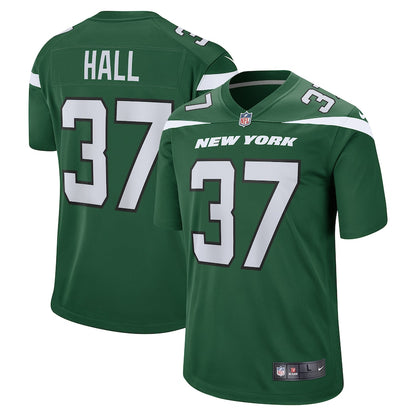 New York Jets Bryce Hall Game Gotham Green Football Jersey product image