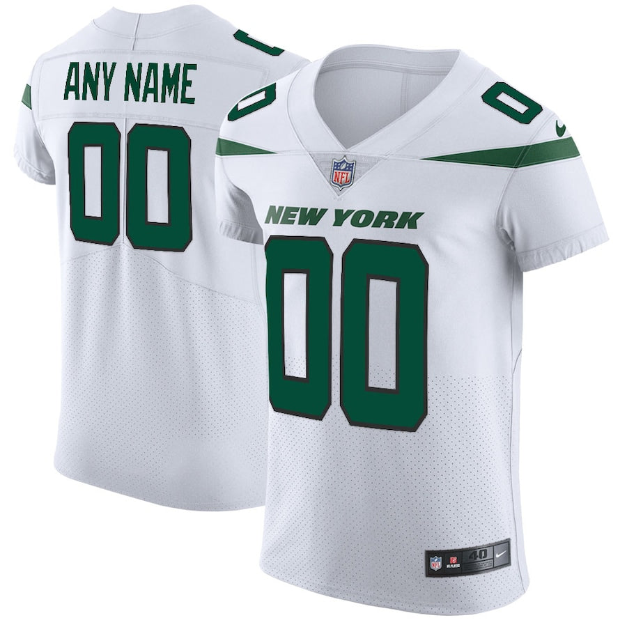 New York Jets Custom White Football Jersey product image