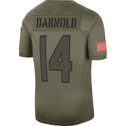 New York Jets Sam Darnold Limited Salute To Service Olive Football Jersey product image