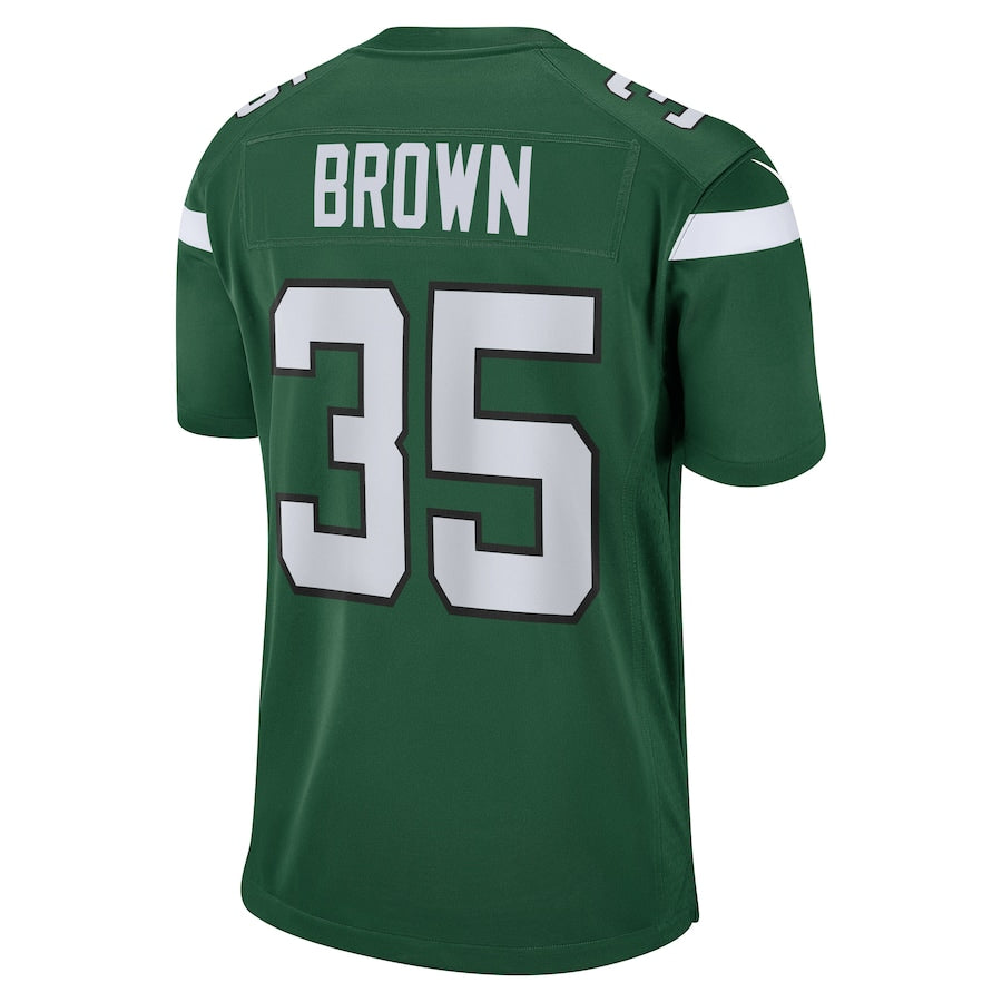 New York Jets Kyron Brown Team Game Gotham Green Football Jersey product image