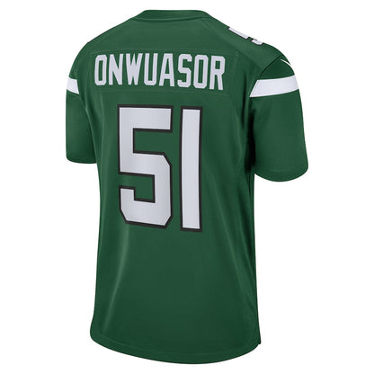 New York Jets Patrick Onwuasor Game Gotham Green Football Jersey product image