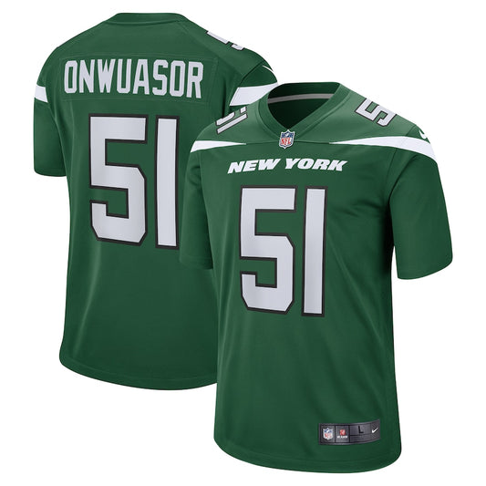 New York Jets Patrick Onwuasor Game Gotham Green Football Jersey product image