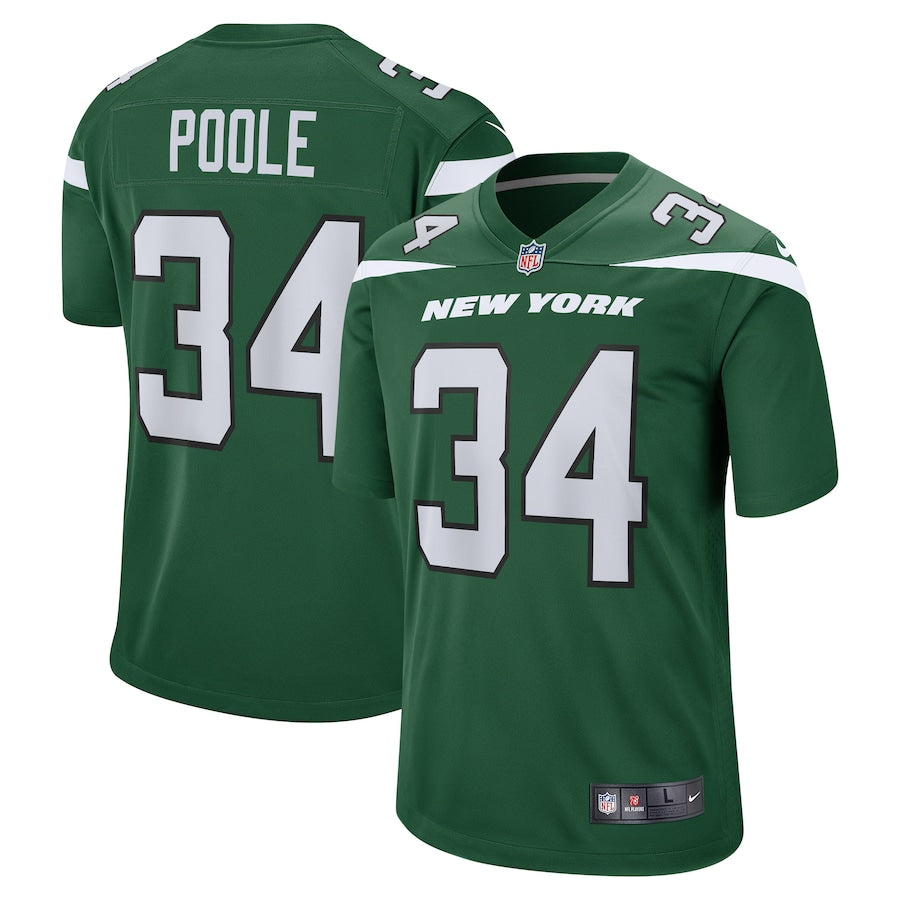 New York Jets Brian Poole Game Gotham Green Football Jersey product image