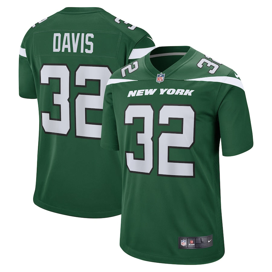 New York Jets Ashtyn Davis Game Gotham Green Football Jersey product image