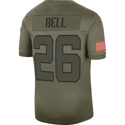New York Jets Le'veon Bell Limited Salute To Service Olive Football Jersey product image