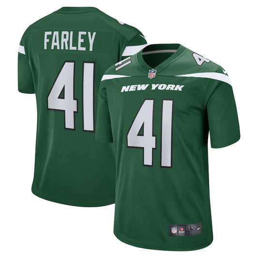 New York Jets Matthias Farley Game Gotham Green Football Jersey product image