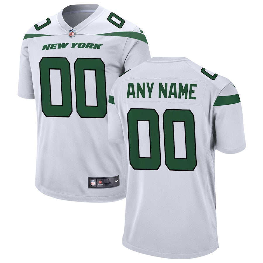 New York Jets Custom Game White Football Jersey product image