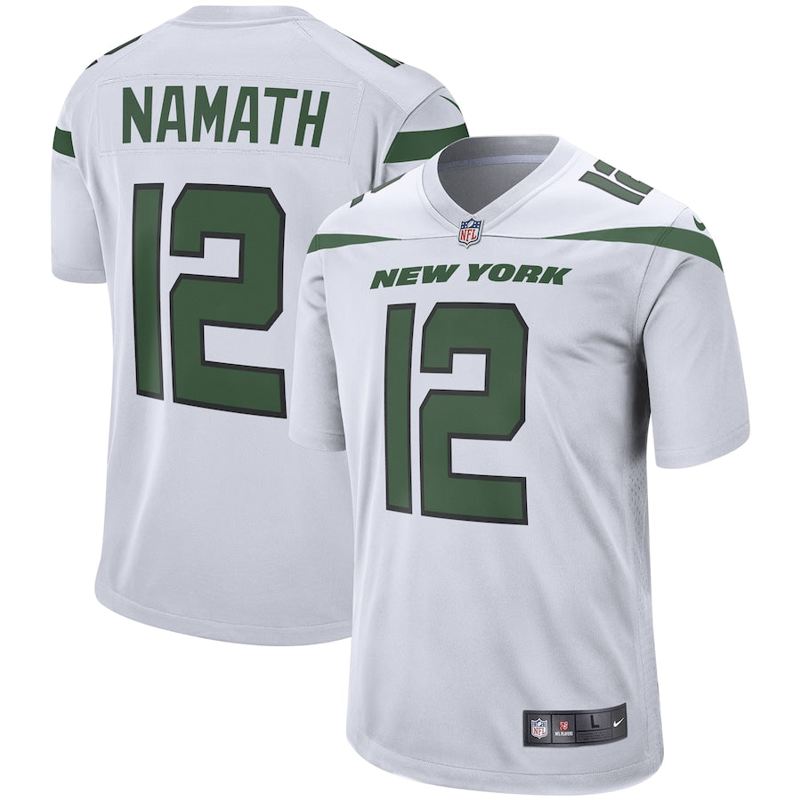 New York Jets Joe Namath Game White Football Jersey product image