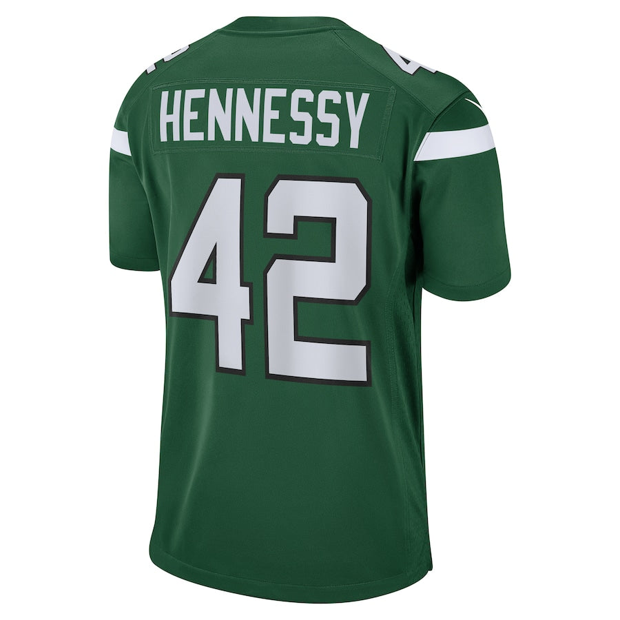 New York Jets Thomas Hennessy Game Gotham Green Football Jersey product image