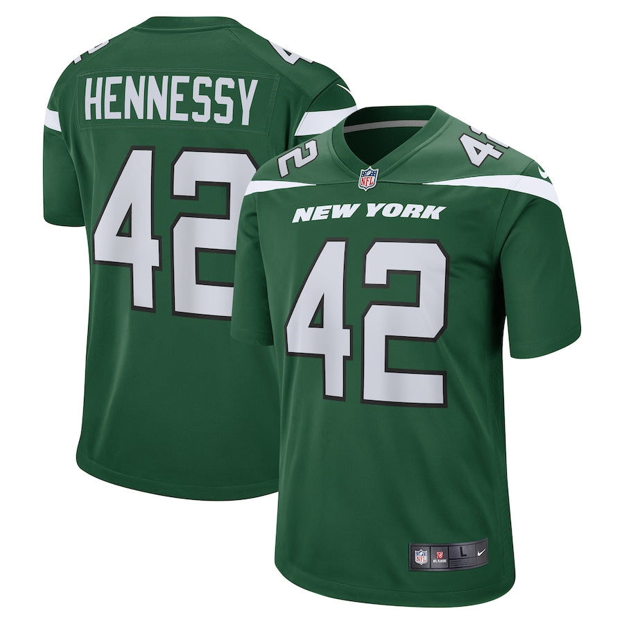 New York Jets Thomas Hennessy Game Gotham Green Football Jersey product image