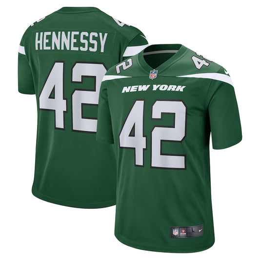 New York Jets Thomas Hennessy Game Gotham Green Football Jersey product image