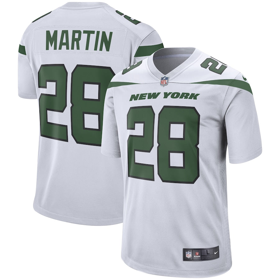 New York Jets Curtis Martin Game White Football Jersey product image