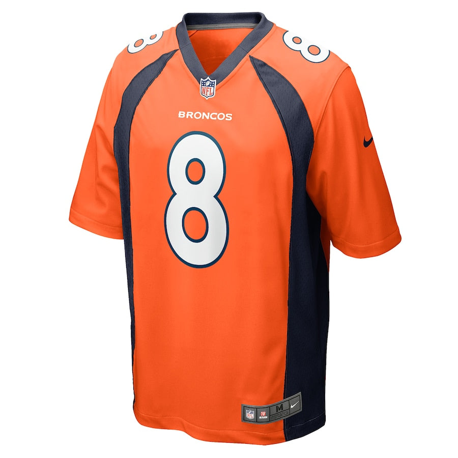 Denver Broncos Brandon Mcmanus Game Orange Football Jersey product image