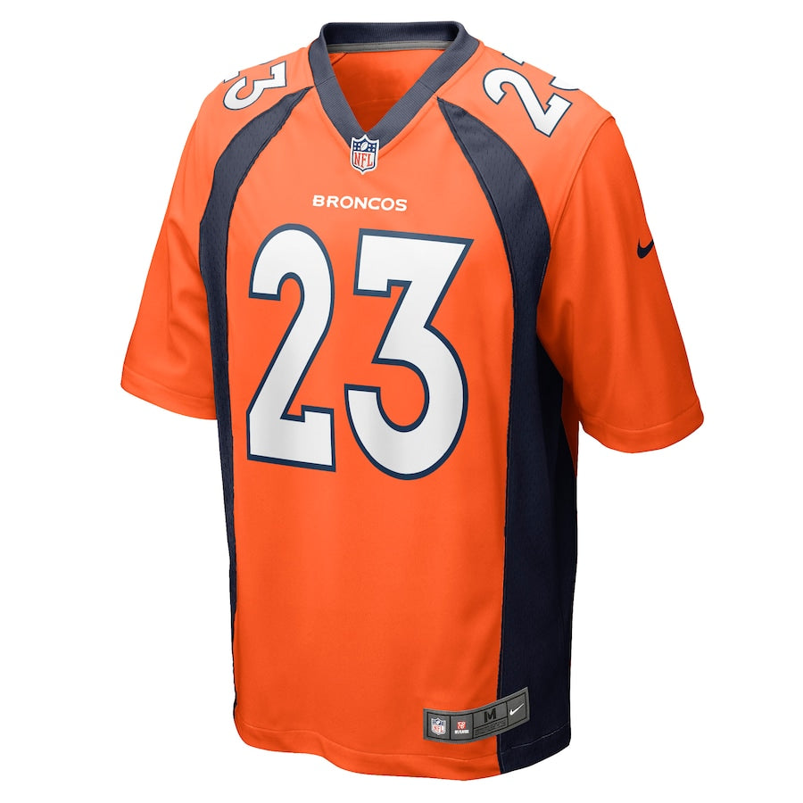 Denver Broncos Michael Ojemudia Game Orange Football Jersey product image
