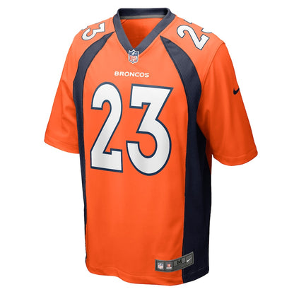 Denver Broncos Michael Ojemudia Game Orange Football Jersey product image
