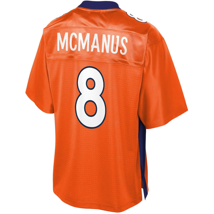Denver Broncos Brandon Mcmanus Pro Line Orange Football Jersey product image