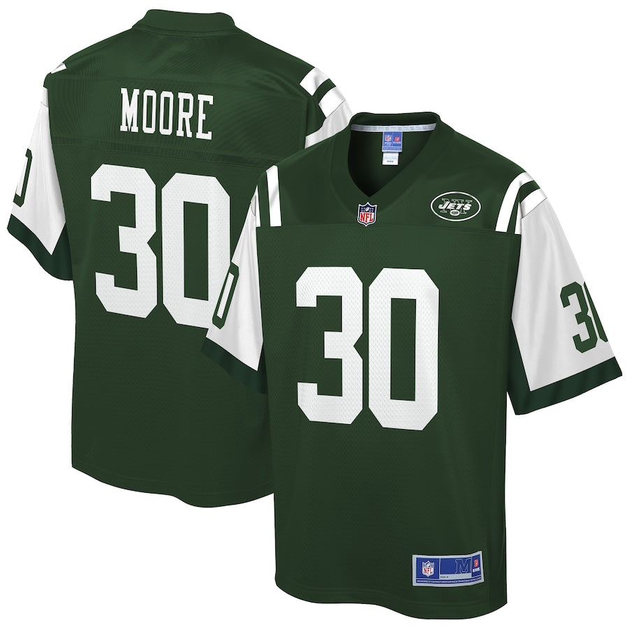 New York Jets Jalin Moore Pro Line Gotham Green Football Jersey product image